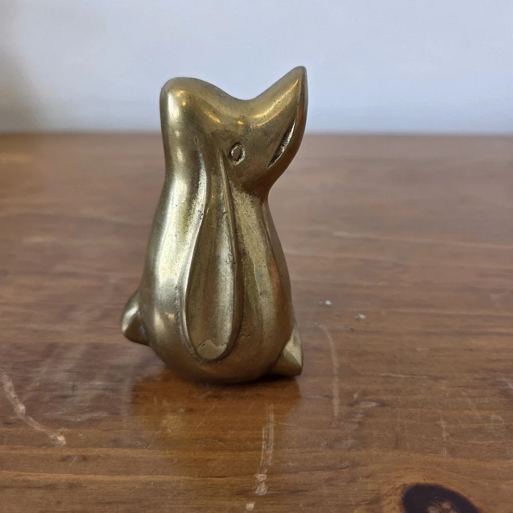 Vintage Brass Animal Small Figurine Paperweight